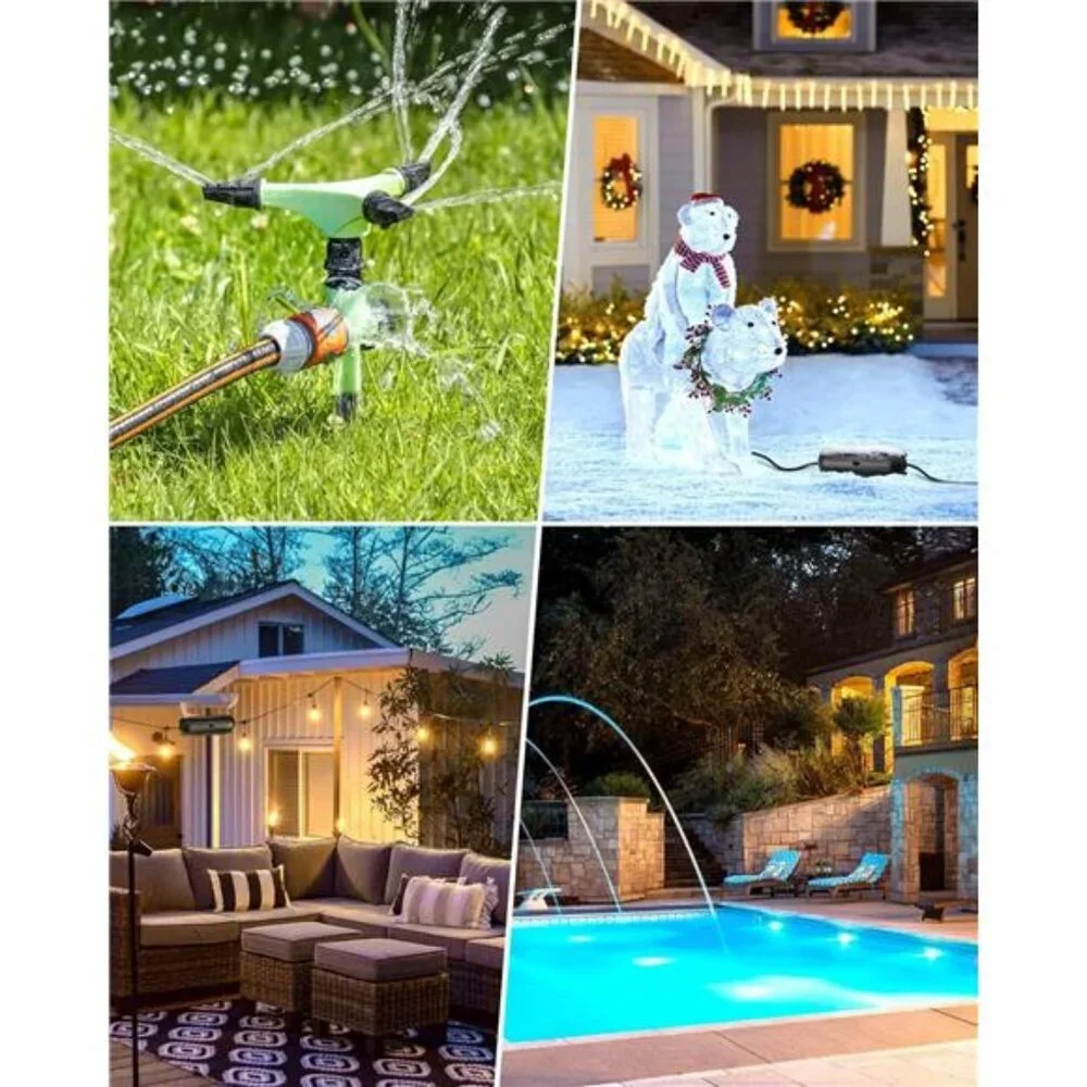 [4 Pack] Extension Cord Safety Cover,Weatherproof Electrical Connection Box